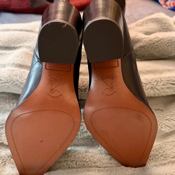 Franco Sarto Jaxon Mid Calf Boots Black Leather NEW Size 7.5M w/ Box - Picture 6 of 16